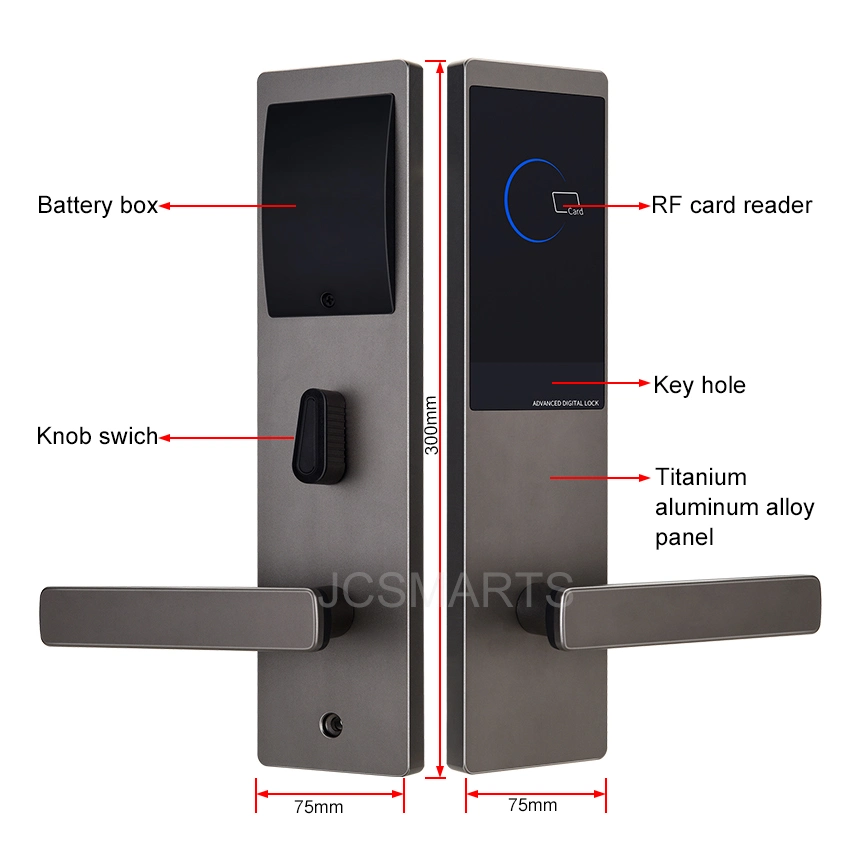 Smart Electronic Apartment Dormitory Hotel Door Lock with Card Reader