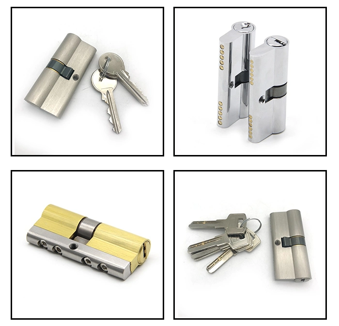 Fast Delivery 5 Keys Security Door Inner Door Brass Lock Cylinder Set