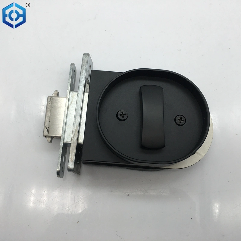 OEM China Matt Black Slim Frame Sliding Glass Door Lock with Key