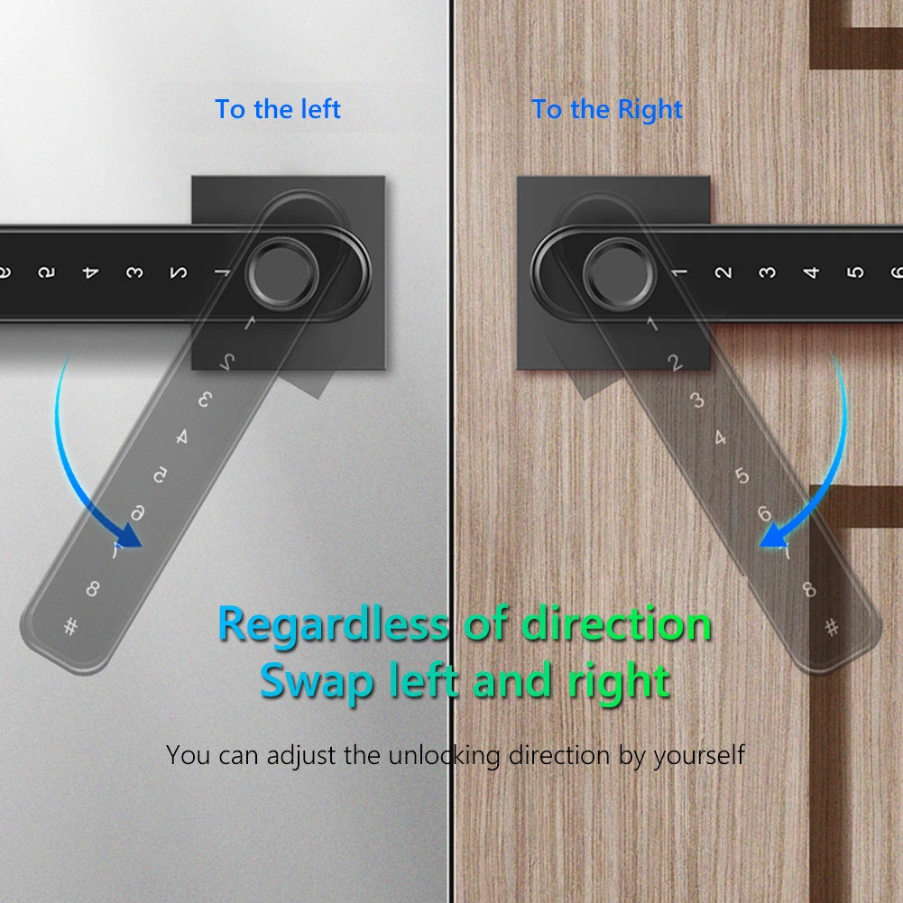 Smart Lock APP Control Fingerprint Password Household Lever Handle Lock Electronic Door Locks for Home Office