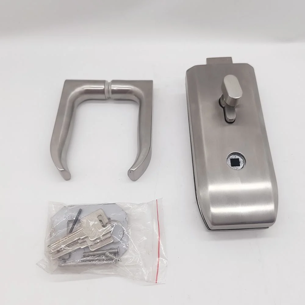 China Factory Price Stainless Steel 30 Central Glass Door Lock with Handle