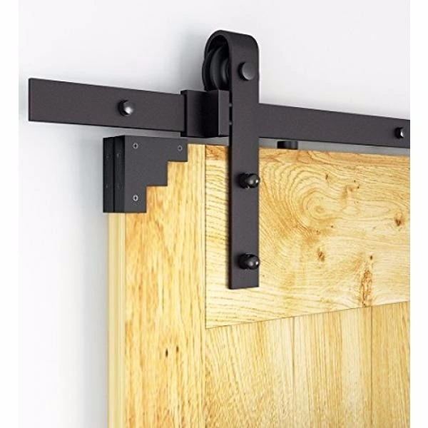 Traditional Country Classic J Shape Interior Wood Sliding Barn Door Hardware