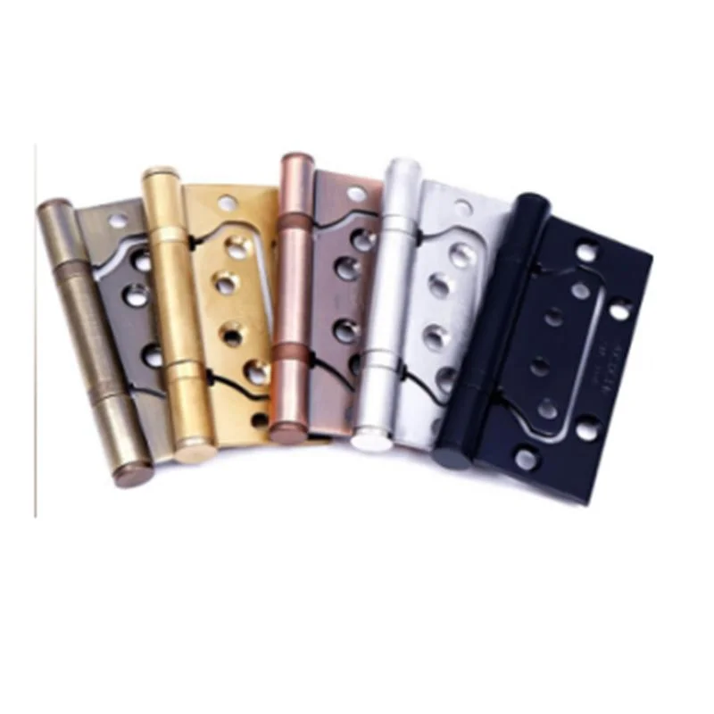 Black Stainless Steel Wooden Door Hinges 4 &quot;Thickened Letter Doors and Windows Minimalist Hardware