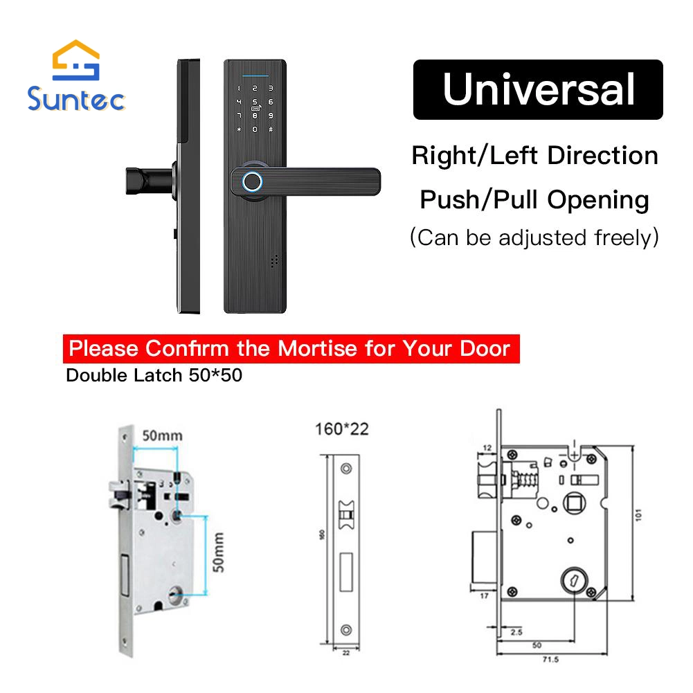 Smart Fingerprint Door Lock Electronic Display Keyless Entry Electronic Lock Fingerprint