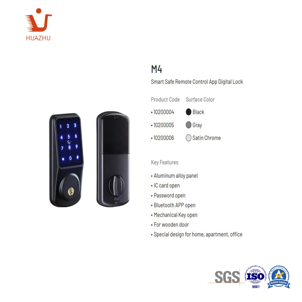 Remote Control APP Digital WiFi Keyless Door Lock Automatic Electronic Deadbolt Smart Lock