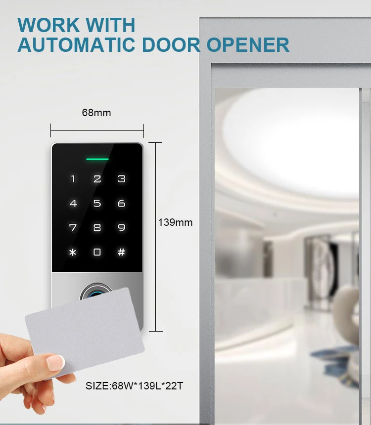 Doortec Fp07 Waterproof Finger Print Functional Access Keypad of Automatic Door Operator