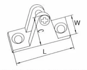 Alastin Marine Stainless Steel Concave Base Deck Hinge