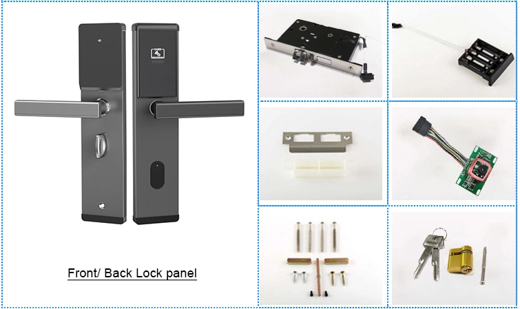 Hotel Room Door Security Keyless MIFARE Card Lock with Software