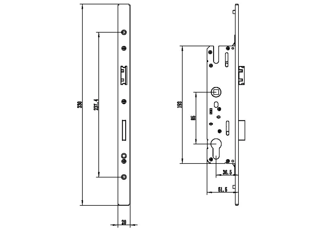 Stainless Steel Lock for Hotels, Apartments, and Offices