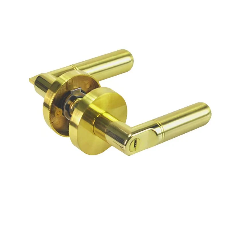 Design Door Handle Lock Easy Install Cylindrical Door Knob Lock Tubular Leverset Exterior Door Grip Handleset