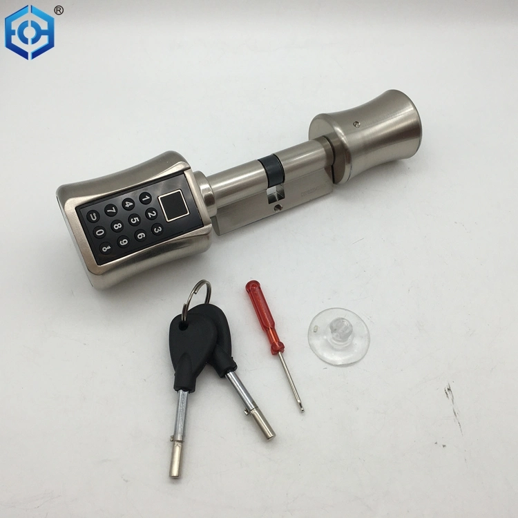 Smart Lock Cylinder Fingerprint Keypad Suitable for Most EU Door Locks USB Port DIY Fast Water Proof