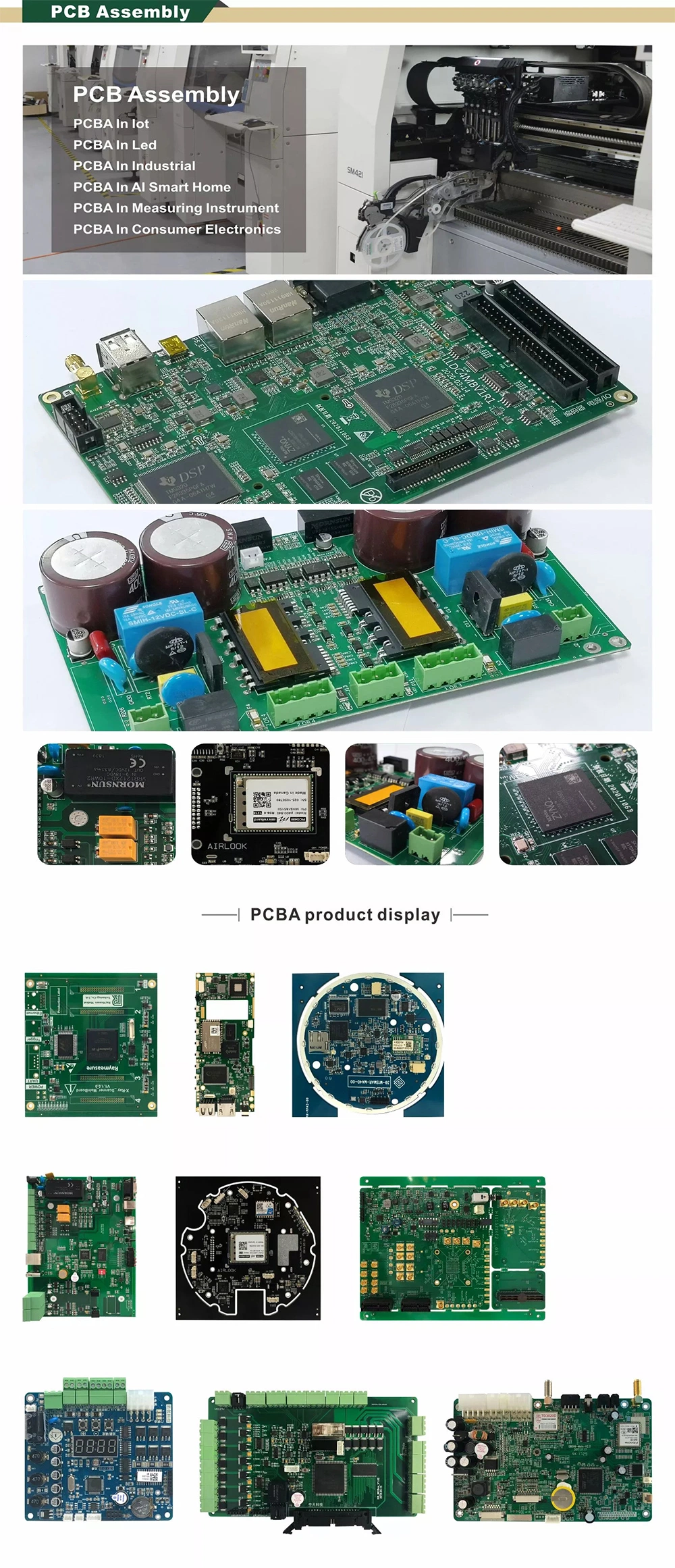 Custom PCBA PCB Assembly Manufacturer Product Design with Electronics Manufacturing Services