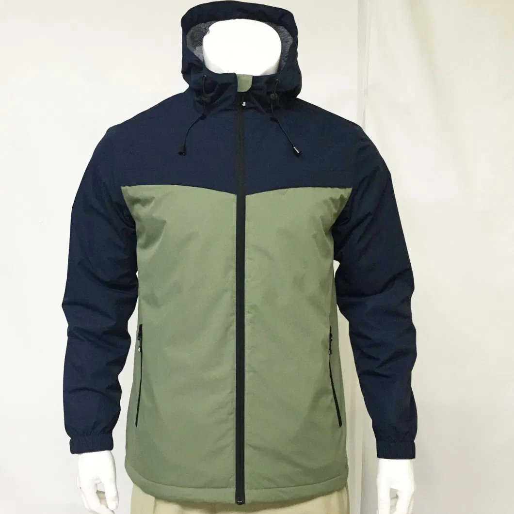 Men&prime;s Pongee Rip-Stop W/P Outdoor Wind Clothing Weatherproof Jacket