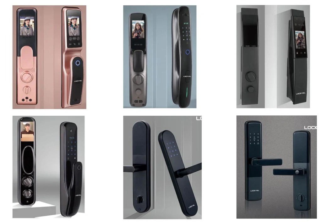 Full Automatic Keyless Digital Smart Door Lock with Face Recognition/ Fingerprint/ Password/ Card/ Key Unlock Methods