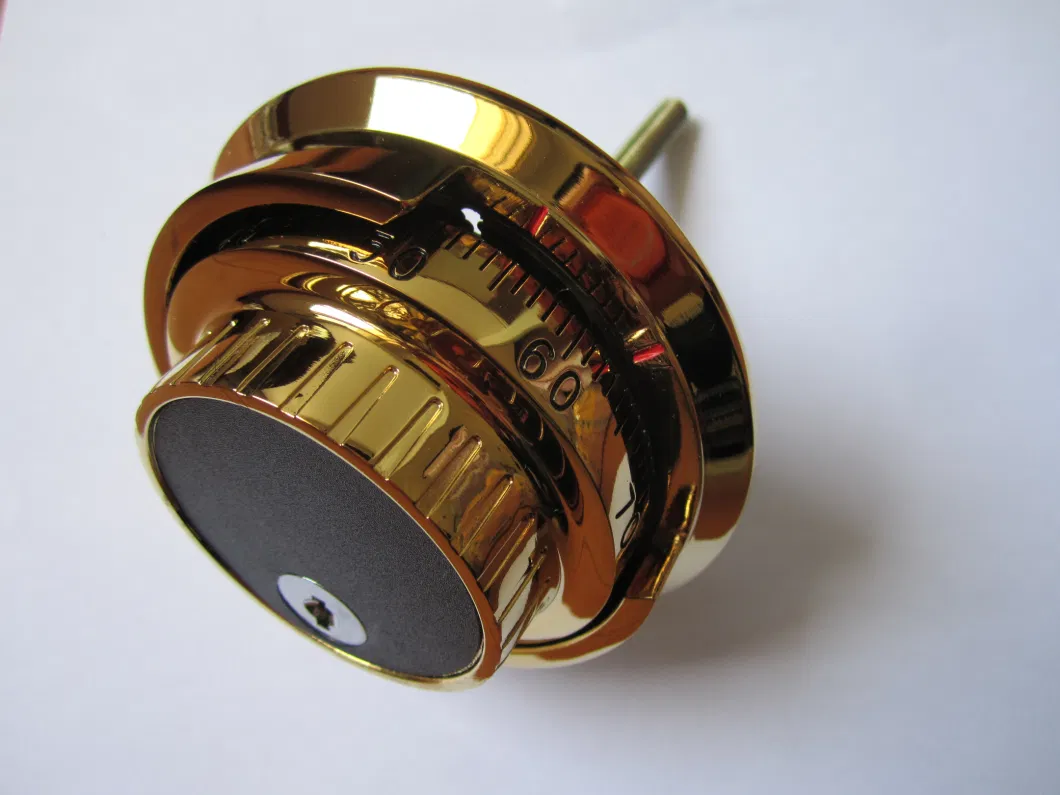 UL Listed Key Combinaiton Safe Lock with Golden Dial Ring