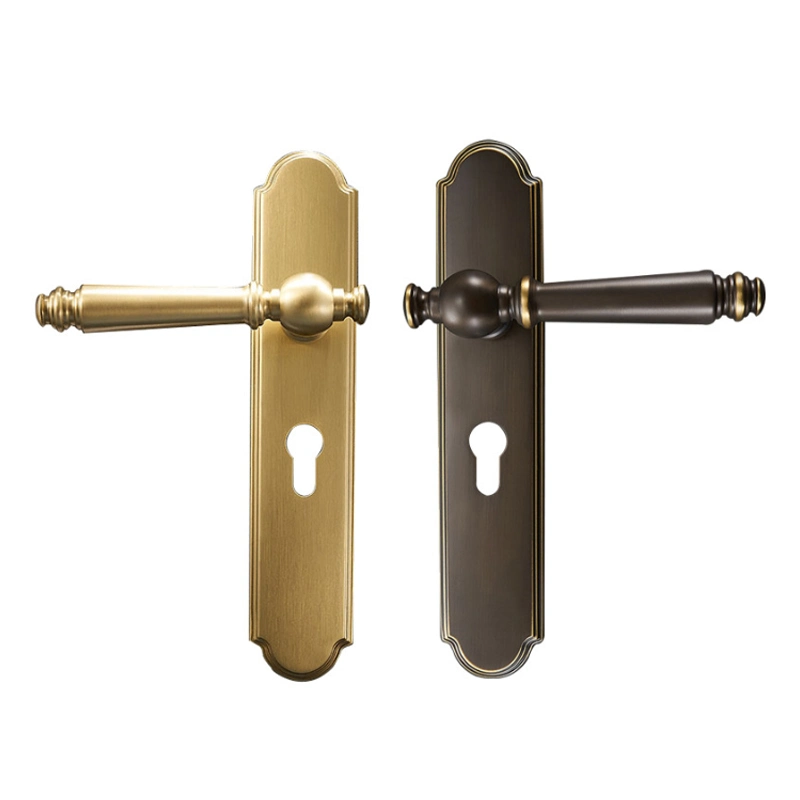 High Quality Bedroom Brass Door Lock All Copper Door Handle