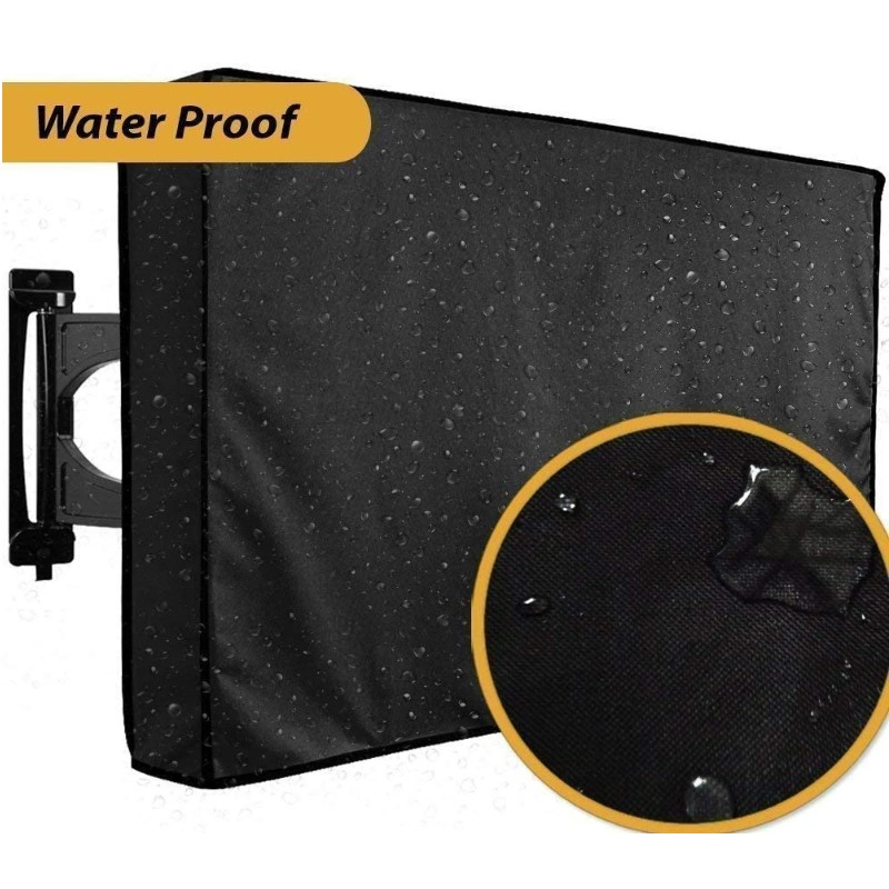 Weatherproof Protector with Bottom Cover Outdoor Flat Screen TV Cover Universal Wyz15297