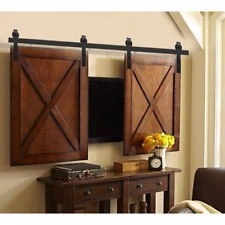 Traditional Country Classic J Shape Interior Wood Sliding Barn Door Hardware