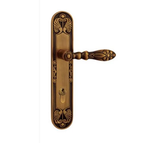 High Quality Door Handle Vintage Style Design Door Lock Brass Door Handle Lock