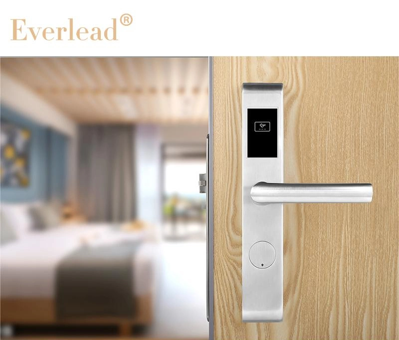 Digital Electronic Keyless Smart RFID Card Hotel Door Lock with Free Hotel Management Software System