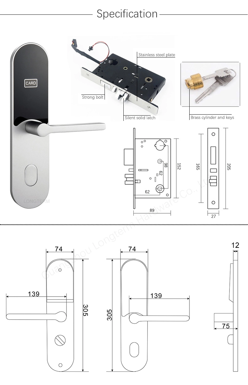 Aluminum Electronic Bluetooth Smart Lock Biometric Lock with Fingerprint/Free APP/IC Card/Key/Code Door Lock for Front Door Home Office