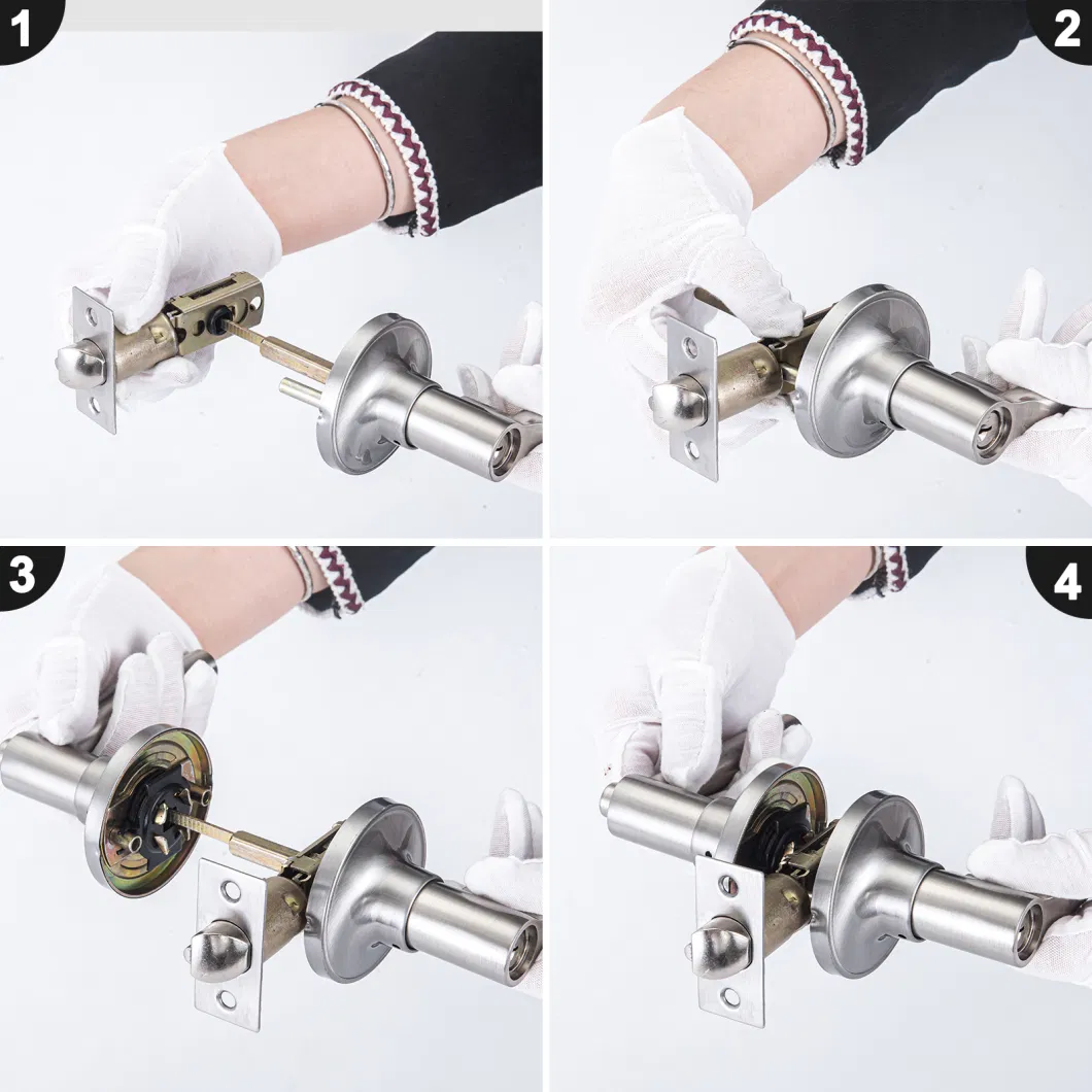 Aluminum Alloy Door Key Lock Modern Door Handle Lock Lever Lock for Front Door Lock