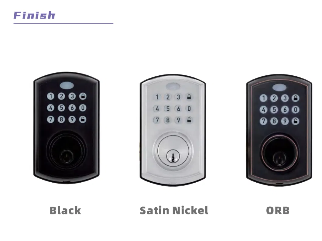 American Deadbolt Numeric Keypad Password Door Lock WiFi Graffiti APP High Security Digital Lock