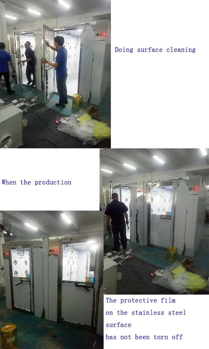 Yaning Face Recognition System and Temperature Detection System Air Shower for Clean Room