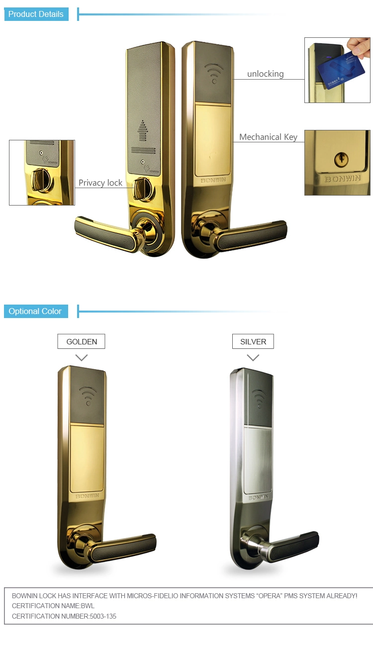 Intelligent Hotel Sensor Door Lock From Chinese Lock Manufacturers