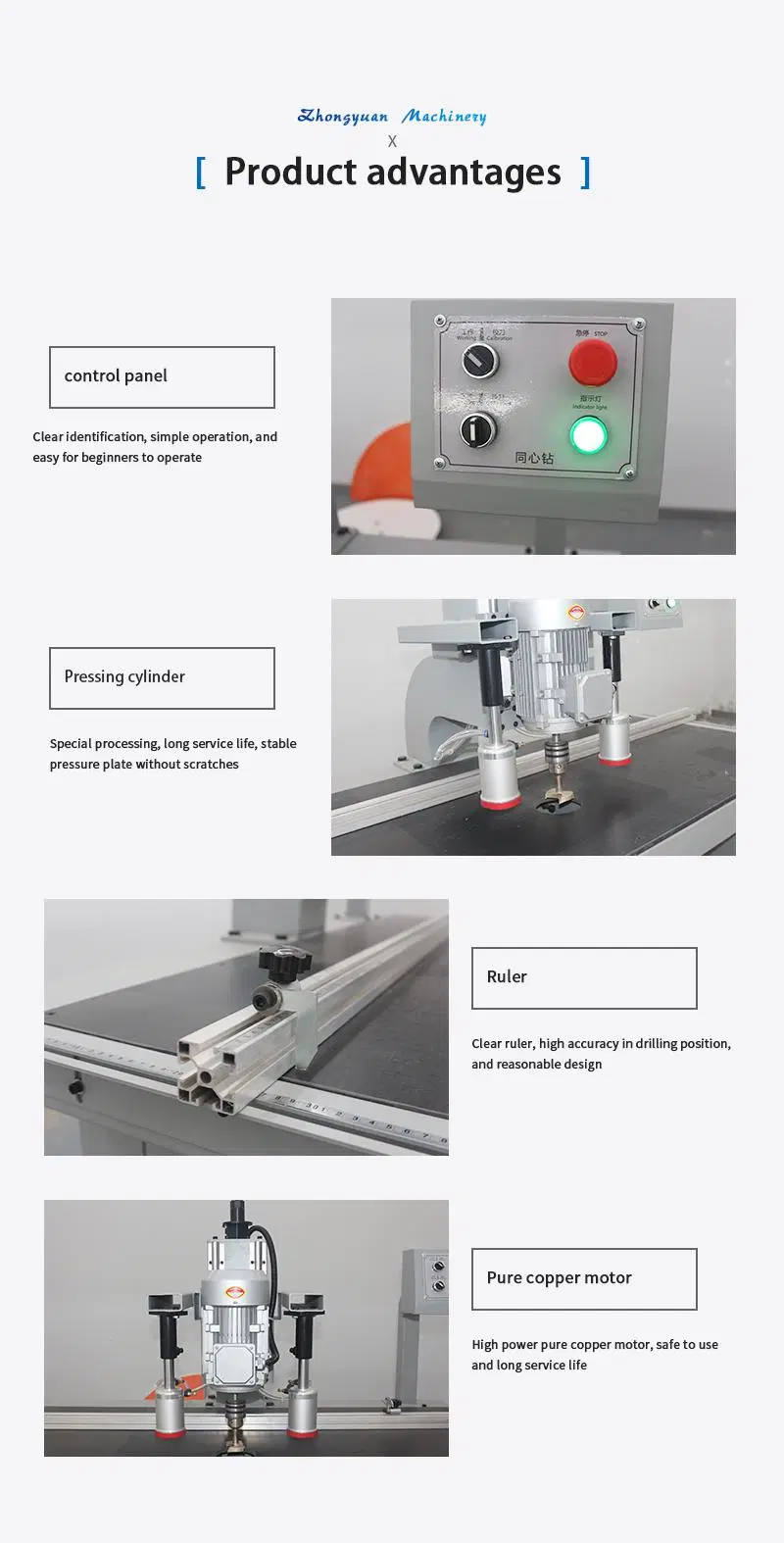 Wood Door Lock Hole Drilling Machine for Cabinet and Closets