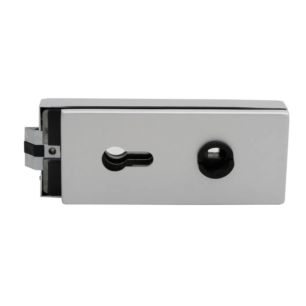 Zinc Alloy Keylock Handle Glass Door Lock with Cylinder Patch Fitting