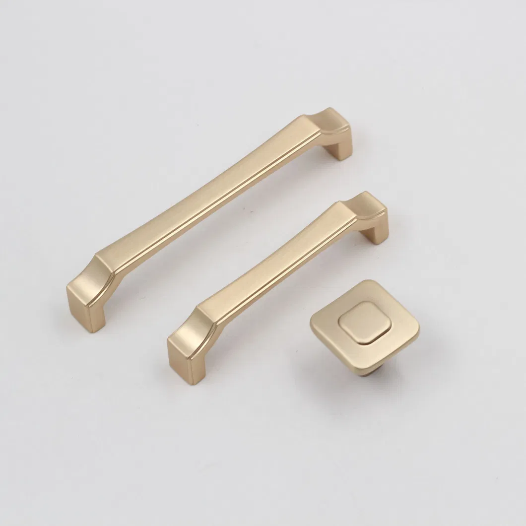 Zinc Alloy Handle Chinese Style Golden Cabinet Door Pull Door Handle