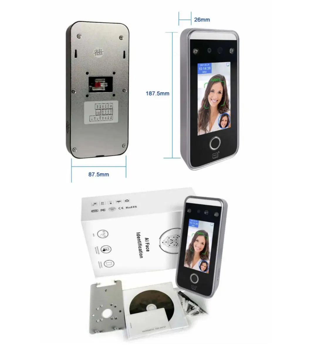 Face Camera Attendance System Time Recording Facial Recognition Access Control