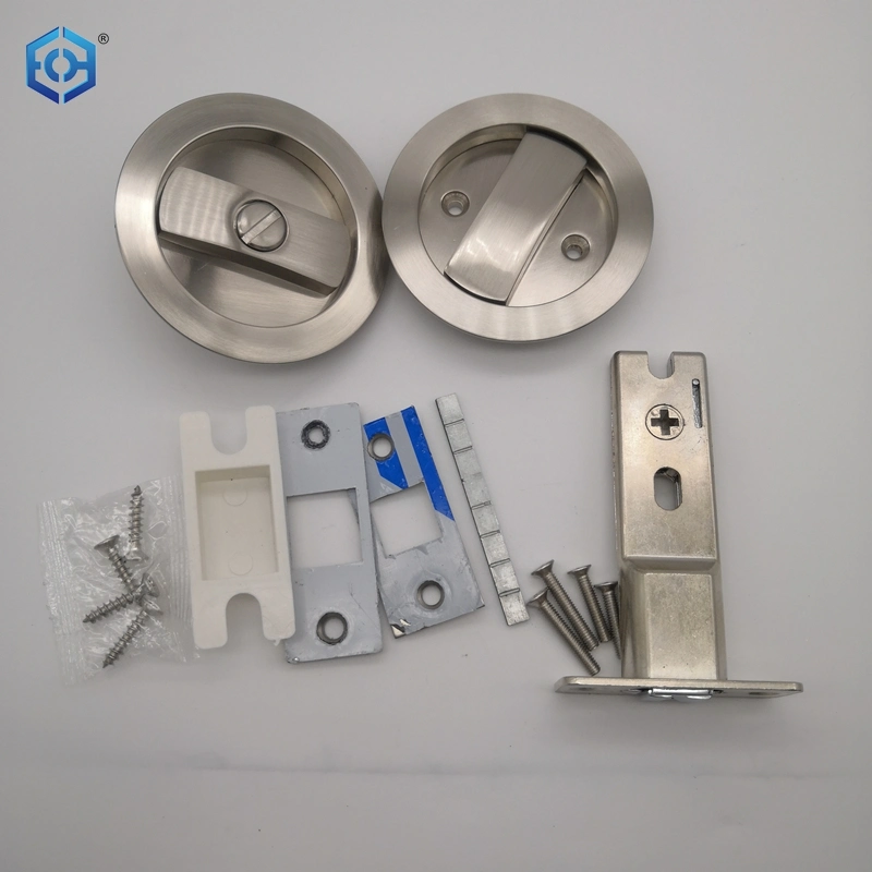 Round Zinc Alloy Patio Sliding Door Child Pocket Lock