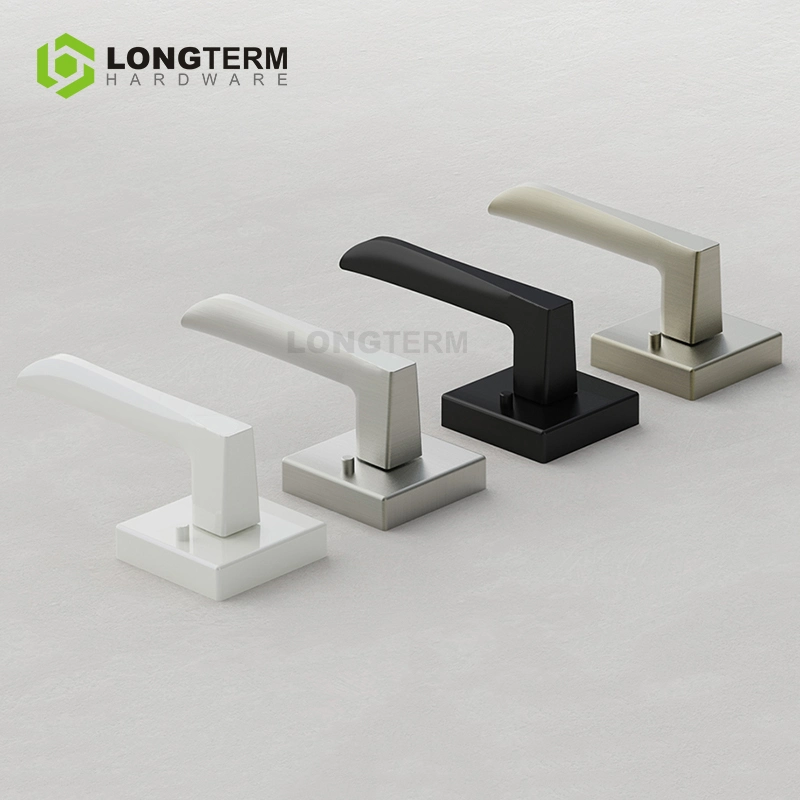 Door Hardware American Style Bathroom Tubular Lever Zinc Alloy Door Locks Handle