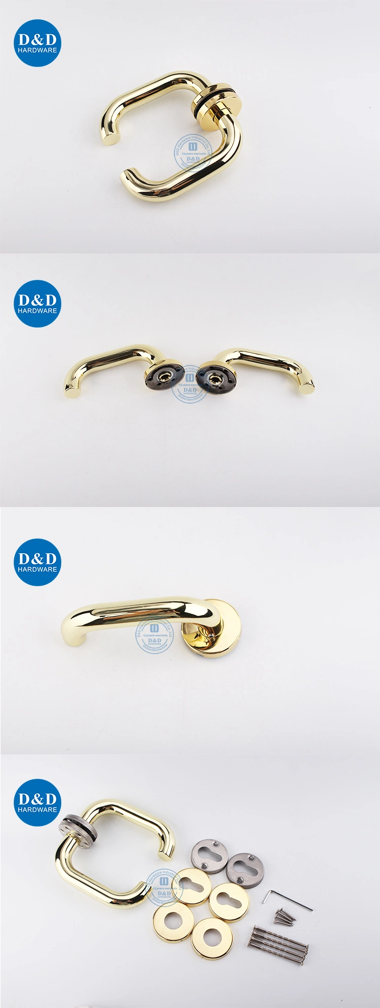 Stainless Steel En1906 Grade 4 Golden Color Lever Handle for Hotel