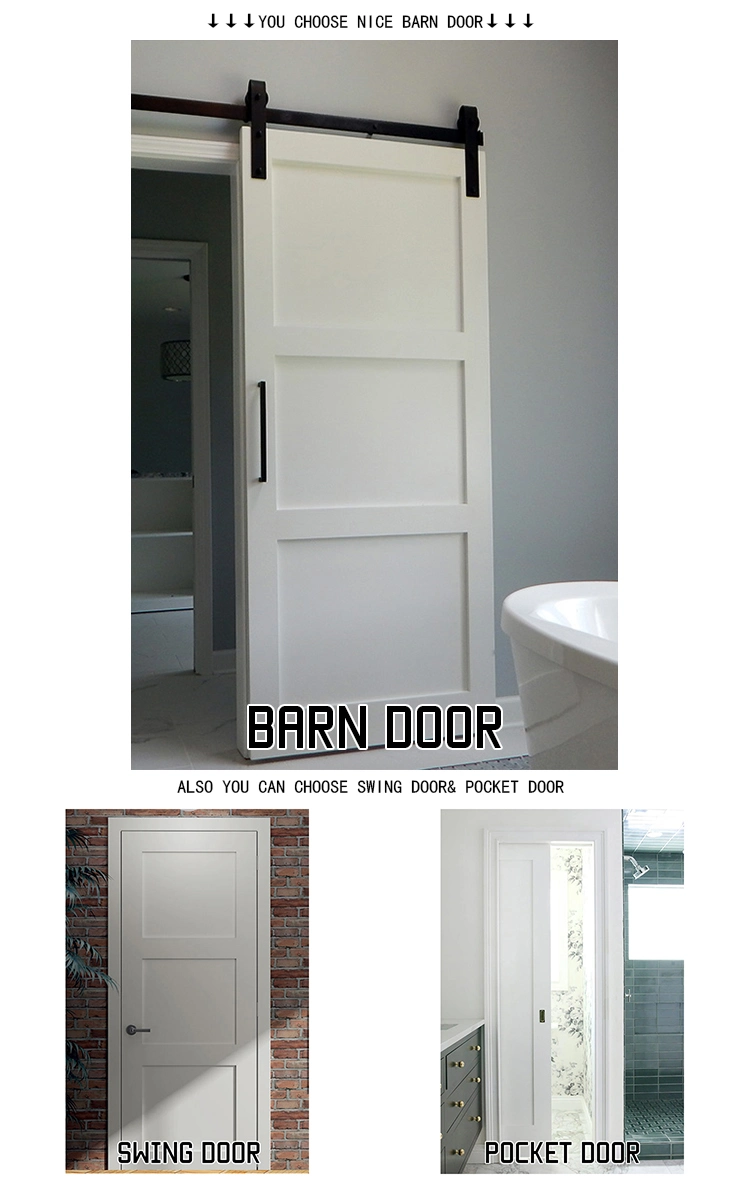 Classic Rustic Sliding Standard Single Track Barn Door Hardware Kit