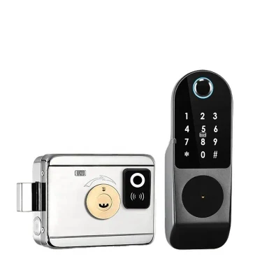 Smart Ttlock открытый WiFi Tuya замка двери замок отпечатков пальцев со стороны двойной цифровой код карты IC APP электронной блокировки заслонки квартиры