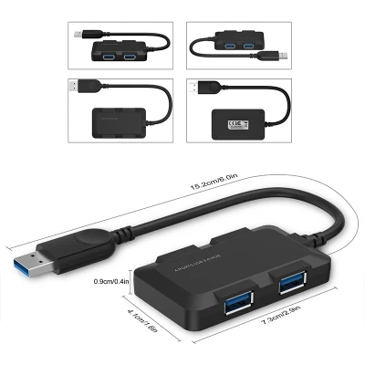 4-портовый портативный концентратор USB 3.0