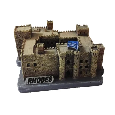 Custom HandMade 3D Castle Miniature Stateue Resin Model Building Greece Сувениры