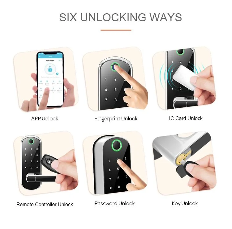 Best Electric Keyless Fingerprint Combination Home Door Locks OEM