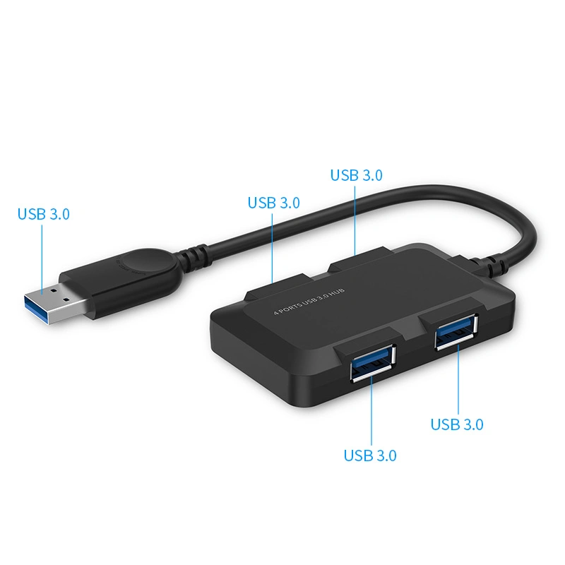 High Speed USB 3.0 4 Port Hub Portable USB 3.0 Hub 5gbps