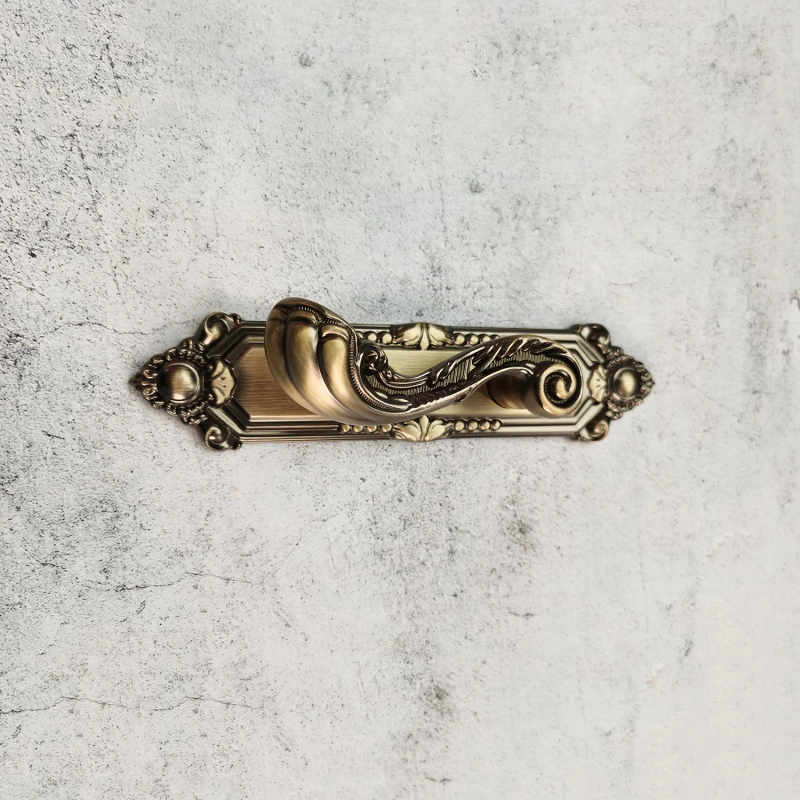 B616-52 Vaisite Brand European Antique Style Zinc Alloy Lever Handle on Rosette for Front Door