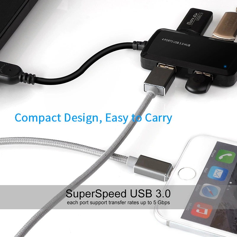 Wholesale 4 Port USB Hub Portable USB 3.0 Hub