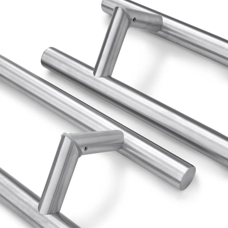 Stainless Steel S Shape Rectangular T Bar Push Pull Ladder Door Handle for Aluminum Door