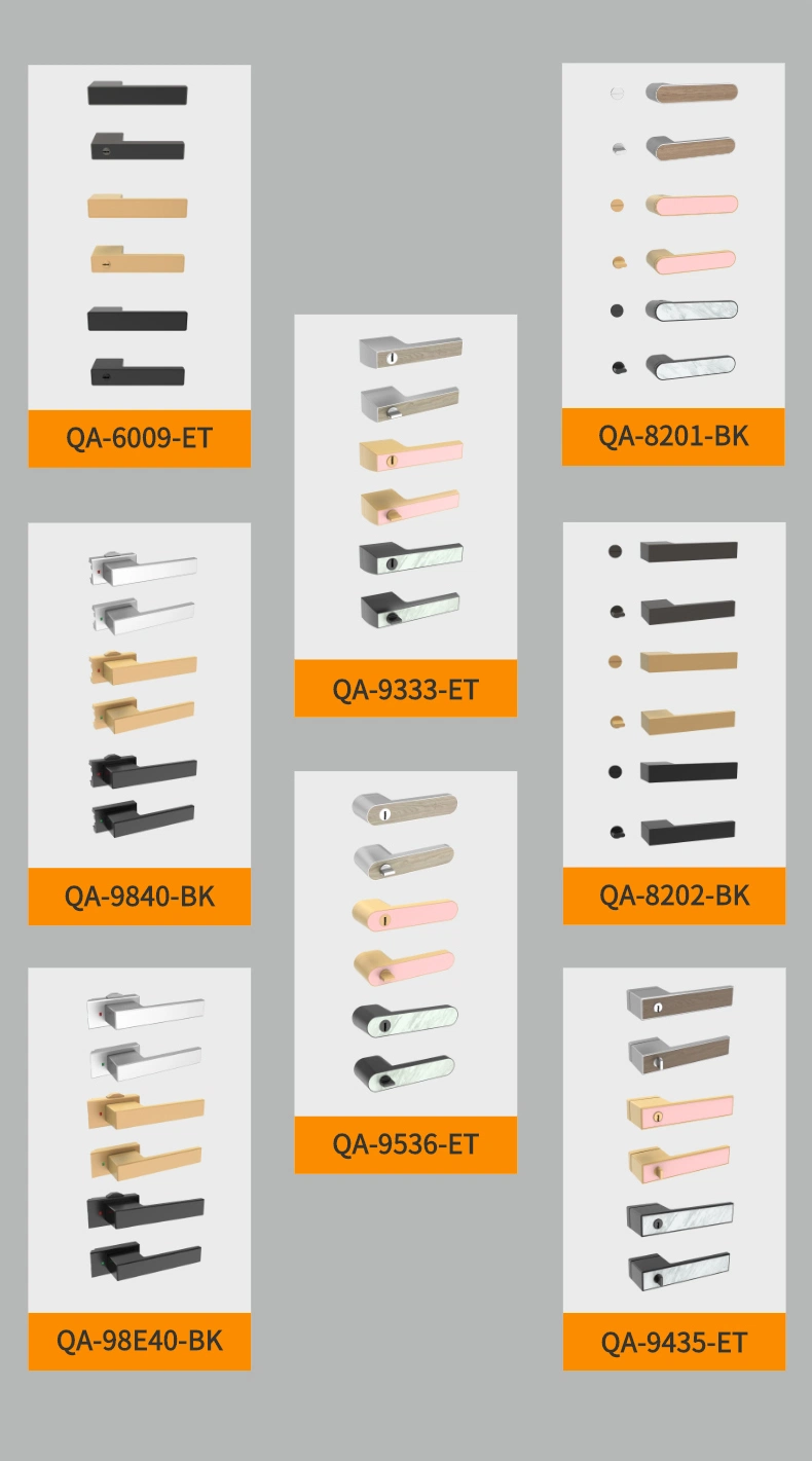 Modern Contemporary Front Door Handle with Keypad Lock