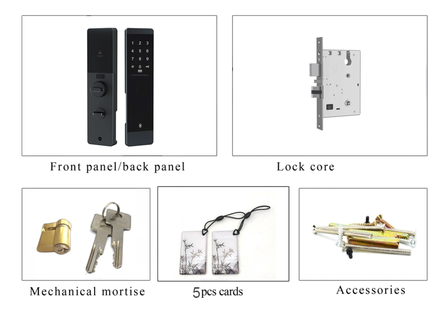 Electronic Ttlock Tthotel APP Smart Digital Automatic Door Lock with Touch Keypad