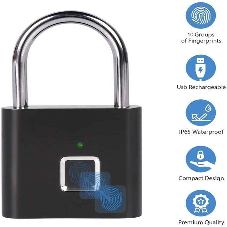 Fingerprint Padlock Touch Open Fingerprint Smart Lock