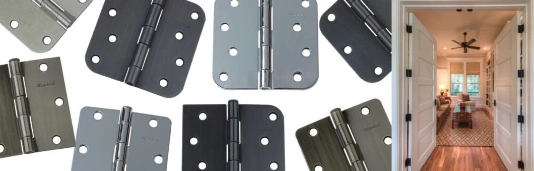 Flat Head Stainless Steel Hinge Door Hinge with 2 Bearing