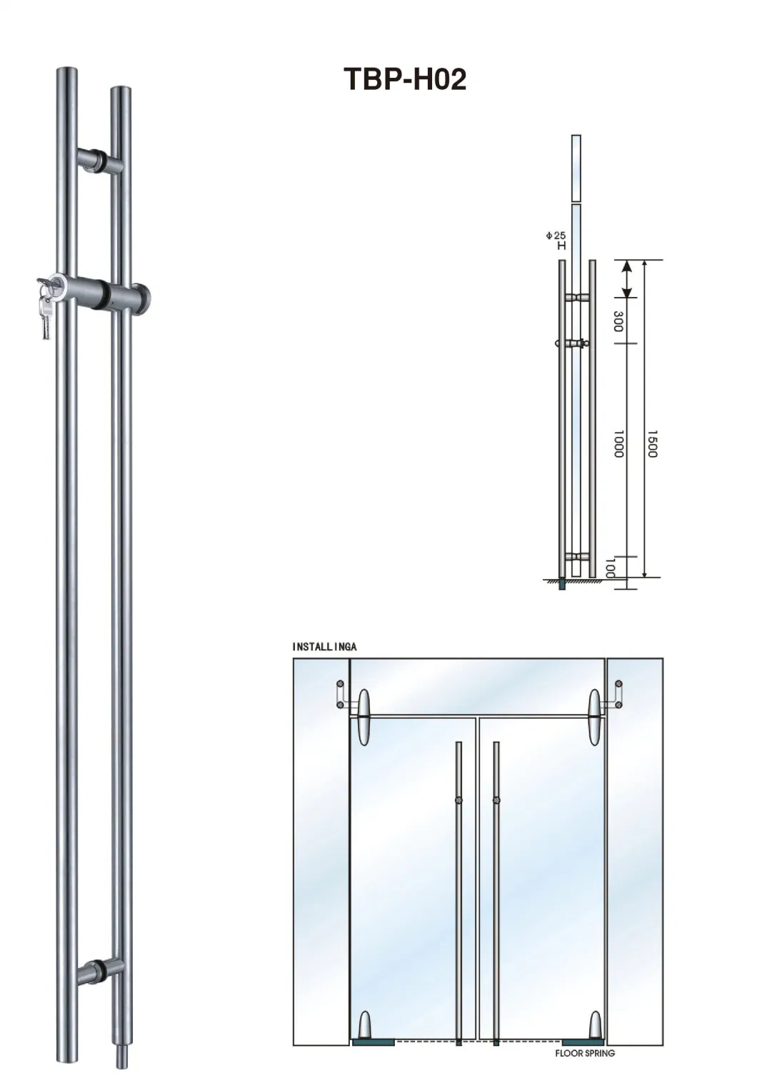 Convenient and Safe Sliding Glass Door Handle Lock